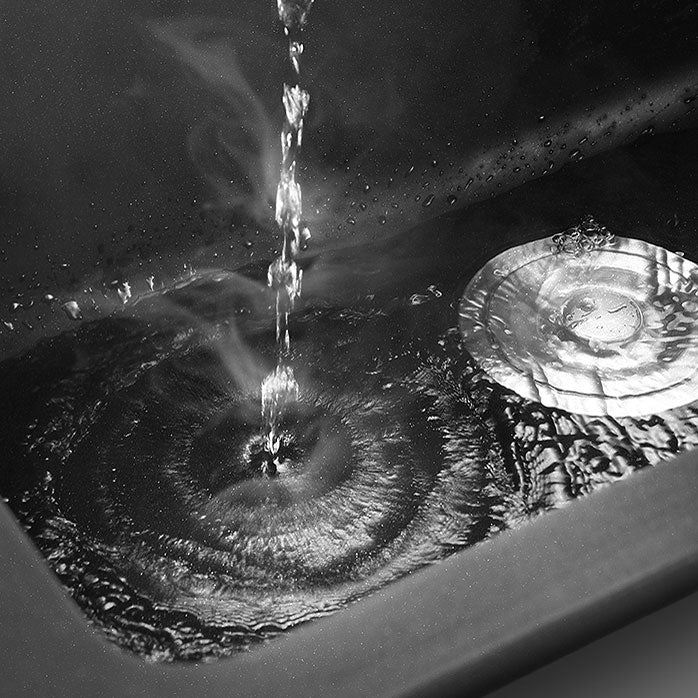 Black Quartz Sink Overflow Hole Detail Overflow Hole Kitchen Sink with Faucet Clearhalo 'Home Improvement' 'home_improvement' 'home_improvement_kitchen_sinks' 'Kitchen Remodel & Kitchen Fixtures' 'Kitchen Sinks & Faucet Components' 'Kitchen Sinks' 'kitchen_sinks' 6842982