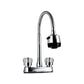 Modern Style Vessel Faucet Copper Knob Handle Low Arc Vessel Faucet 9.8" Supply Lines Included Clearhalo 'Bathroom Remodel & Bathroom Fixtures' 'Bathroom Sink Faucets' 'Bathroom Sinks & Faucet Components' 'bathroom_sink_faucets' 'Home Improvement' 'home_improvement' 'home_improvement_bathroom_sink_faucets' 6848741