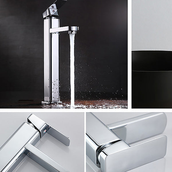 Glam Style Faucet Single Lever Handle Vessel Sink Faucet for Bathroom Clearhalo 'Bathroom Remodel & Bathroom Fixtures' 'Bathroom Sink Faucets' 'Bathroom Sinks & Faucet Components' 'bathroom_sink_faucets' 'Home Improvement' 'home_improvement' 'home_improvement_bathroom_sink_faucets' 6848852