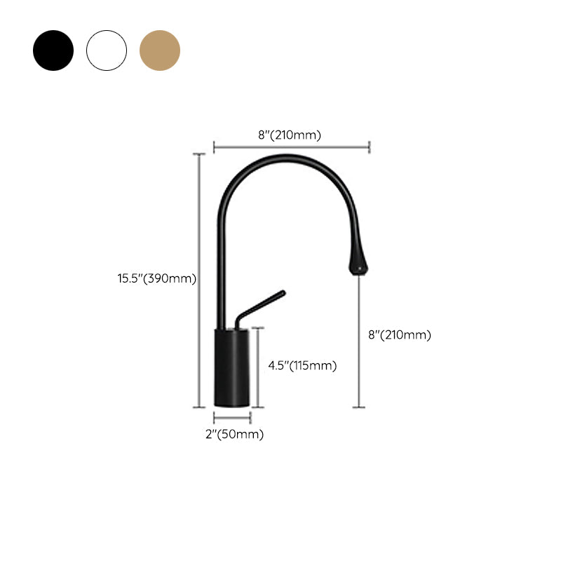 Glam Style Faucet Single Lever Handle Vessel Sink Faucet for Bathroom Clearhalo 'Bathroom Remodel & Bathroom Fixtures' 'Bathroom Sink Faucets' 'Bathroom Sinks & Faucet Components' 'bathroom_sink_faucets' 'Home Improvement' 'home_improvement' 'home_improvement_bathroom_sink_faucets' 6848873