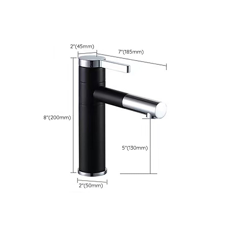 Glam Style Faucet Single Lever Handle Vessel Sink Faucet for Bathroom Clearhalo 'Bathroom Remodel & Bathroom Fixtures' 'Bathroom Sink Faucets' 'Bathroom Sinks & Faucet Components' 'bathroom_sink_faucets' 'Home Improvement' 'home_improvement' 'home_improvement_bathroom_sink_faucets' 6848877