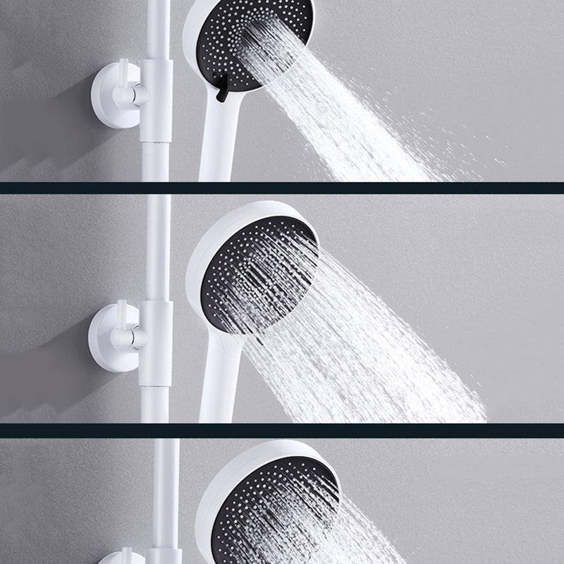 Modern Shower System Brass Handheld Shower Head Wall Mounted Shower Combo Clearhalo 'Bathroom Remodel & Bathroom Fixtures' 'Home Improvement' 'home_improvement' 'home_improvement_shower_faucets' 'Shower Faucets & Systems' 'shower_faucets' 'Showers & Bathtubs Plumbing' 'Showers & Bathtubs' 6848914