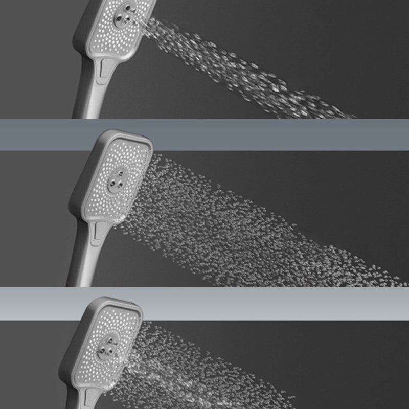 Modern Shower Trim Brass Square Handheld Shower Head Wall Mounted Shower Combo Clearhalo 'Bathroom Remodel & Bathroom Fixtures' 'Home Improvement' 'home_improvement' 'home_improvement_shower_faucets' 'Shower Faucets & Systems' 'shower_faucets' 'Showers & Bathtubs Plumbing' 'Showers & Bathtubs' 6848953