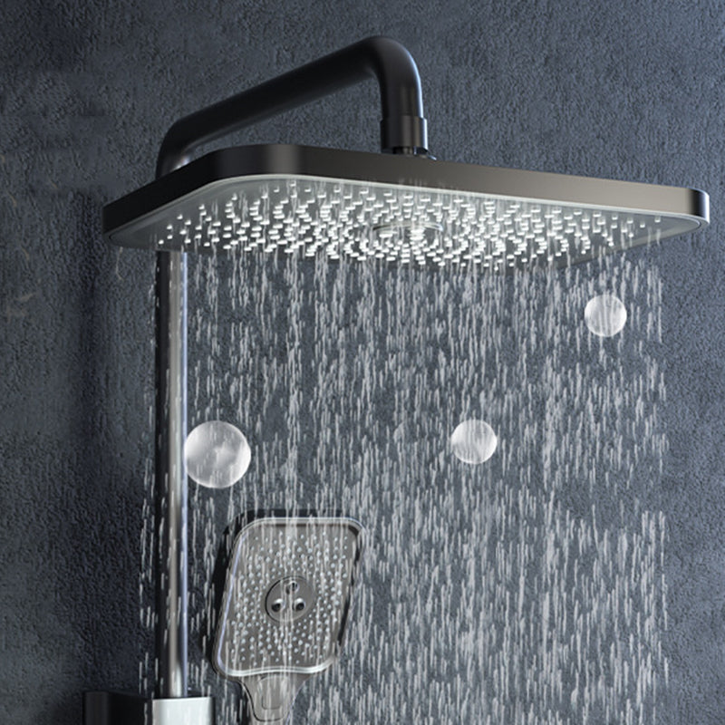 Modern Shower Trim Brass Adjustable Spray Pattern Wall Mounted Shower Set Clearhalo 'Bathroom Remodel & Bathroom Fixtures' 'Home Improvement' 'home_improvement' 'home_improvement_shower_faucets' 'Shower Faucets & Systems' 'shower_faucets' 'Showers & Bathtubs Plumbing' 'Showers & Bathtubs' 6848969