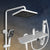 Modern Shower Head Combo Brass Adjustable Spray Pattern Shower System White Temperature Control Clearhalo 'Bathroom Remodel & Bathroom Fixtures' 'Home Improvement' 'home_improvement' 'home_improvement_shower_faucets' 'Shower Faucets & Systems' 'shower_faucets' 'Showers & Bathtubs Plumbing' 'Showers & Bathtubs' 6849040
