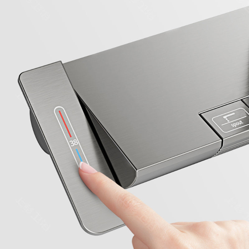 Modern Shower Head Combo Brass Adjustable Spray Pattern Shower System Clearhalo 'Bathroom Remodel & Bathroom Fixtures' 'Home Improvement' 'home_improvement' 'home_improvement_shower_faucets' 'Shower Faucets & Systems' 'shower_faucets' 'Showers & Bathtubs Plumbing' 'Showers & Bathtubs' 6849047