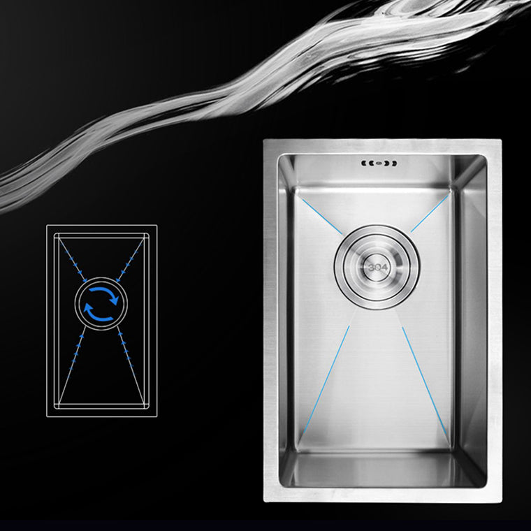 Rectangle Stainless Steel Sink Single Bowl Modern Kitchen Sink with Strainer Clearhalo 'Home Improvement' 'home_improvement' 'home_improvement_kitchen_sinks' 'Kitchen Remodel & Kitchen Fixtures' 'Kitchen Sinks & Faucet Components' 'Kitchen Sinks' 'kitchen_sinks' 6849224