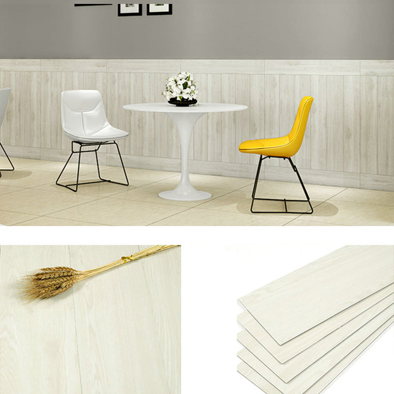 Farmhouse Wall Plank Wood Grain Bedroom and Living Room Wall Panels Set of 5 White 0.1" Clearhalo 'Flooring 'Home Improvement' 'home_improvement' 'home_improvement_wall_paneling' 'Wall Paneling' 'wall_paneling' 'Walls & Ceilings' Walls and Ceiling' 6849241