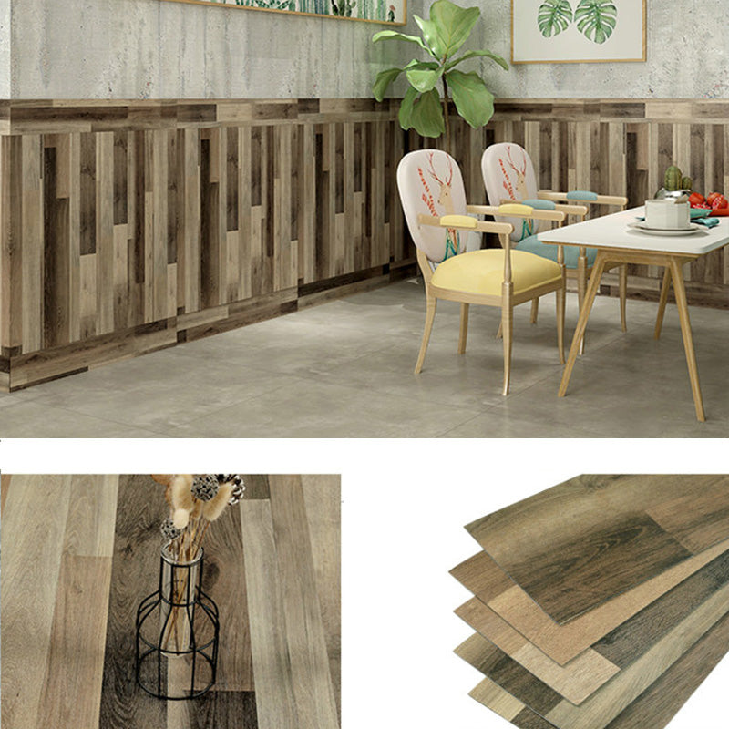 Farmhouse Wall Plank Wood Grain Bedroom and Living Room Wall Panels Set of 5 Gray-Green 0.1" Clearhalo 'Flooring 'Home Improvement' 'home_improvement' 'home_improvement_wall_paneling' 'Wall Paneling' 'wall_paneling' 'Walls & Ceilings' Walls and Ceiling' 6849247