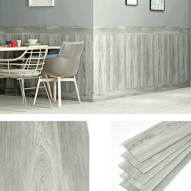Farmhouse Wall Plank Wood Grain Bedroom and Living Room Wall Panels Set of 5 Light Gray 0.1" Clearhalo 'Flooring 'Home Improvement' 'home_improvement' 'home_improvement_wall_paneling' 'Wall Paneling' 'wall_paneling' 'Walls & Ceilings' Walls and Ceiling' 6849248