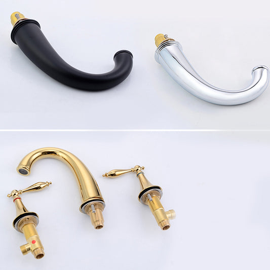 Traditional Style Roman Tub Faucet Copper Deck-Mount Roman Tub Faucet Clearhalo 'Bathroom Remodel & Bathroom Fixtures' 'Bathtub Faucets' 'bathtub_faucets' 'Home Improvement' 'home_improvement' 'home_improvement_bathtub_faucets' 6849725