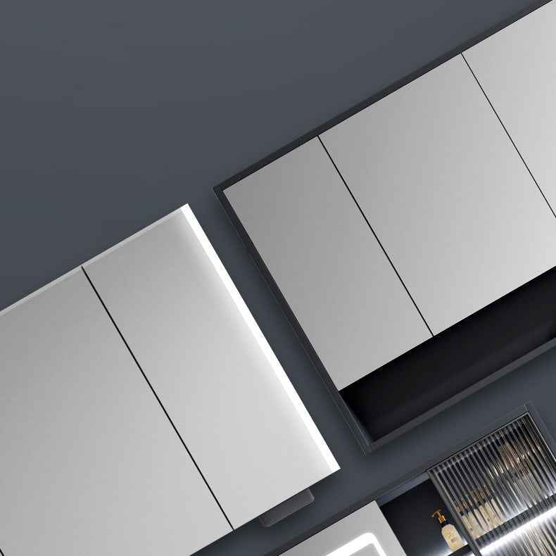 2 Drawers Vanity Mirror Single Sink Wall Mount Rectangle Bathroom Vanity with Door Clearhalo 'Bathroom Remodel & Bathroom Fixtures' 'Bathroom Vanities' 'bathroom_vanities' 'Home Improvement' 'home_improvement' 'home_improvement_bathroom_vanities' 6849786