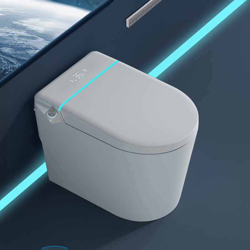 Contemporary Heated Seat Dryer Smart Toilet Elongated White Ceramic Bidet Clearhalo 'Bathroom Remodel & Bathroom Fixtures' 'Bidets' 'Home Improvement' 'home_improvement' 'home_improvement_bidets' 'Toilets & Bidets' 6849949