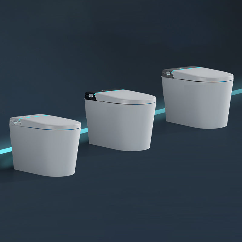 Contemporary Heated Seat Dryer Smart Toilet Elongated White Ceramic Bidet Clearhalo 'Bathroom Remodel & Bathroom Fixtures' 'Bidets' 'Home Improvement' 'home_improvement' 'home_improvement_bidets' 'Toilets & Bidets' 6849953