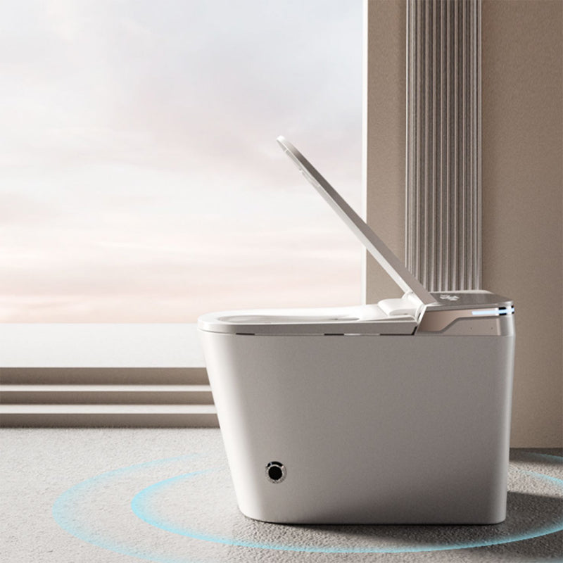 Contemporary Elongated Heated Seat Temperature Control Smart Toilet Clearhalo 'Bathroom Remodel & Bathroom Fixtures' 'Bidets' 'Home Improvement' 'home_improvement' 'home_improvement_bidets' 'Toilets & Bidets' 6849959