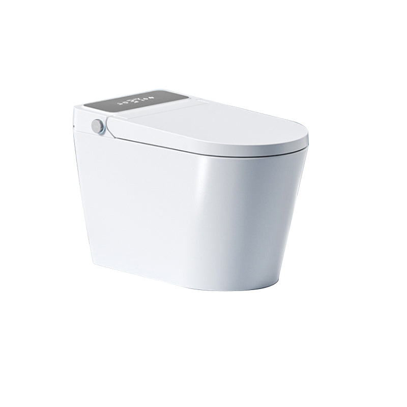 Contemporary White Elongated Foot Sensor Heated Seat Floor Mount Bidet Clearhalo 'Bathroom Remodel & Bathroom Fixtures' 'Bidets' 'Home Improvement' 'home_improvement' 'home_improvement_bidets' 'Toilets & Bidets' 6849970