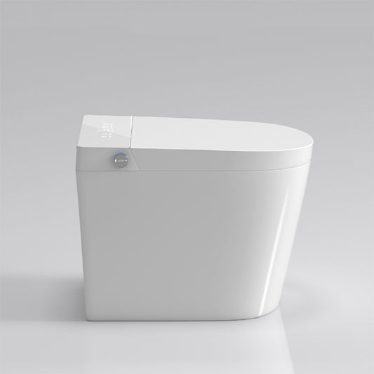 Contemporary Ceramic Elongated White Temperature Control Floor Mount Bidet Clearhalo 'Bathroom Remodel & Bathroom Fixtures' 'Bidets' 'Home Improvement' 'home_improvement' 'home_improvement_bidets' 'Toilets & Bidets' 6849989