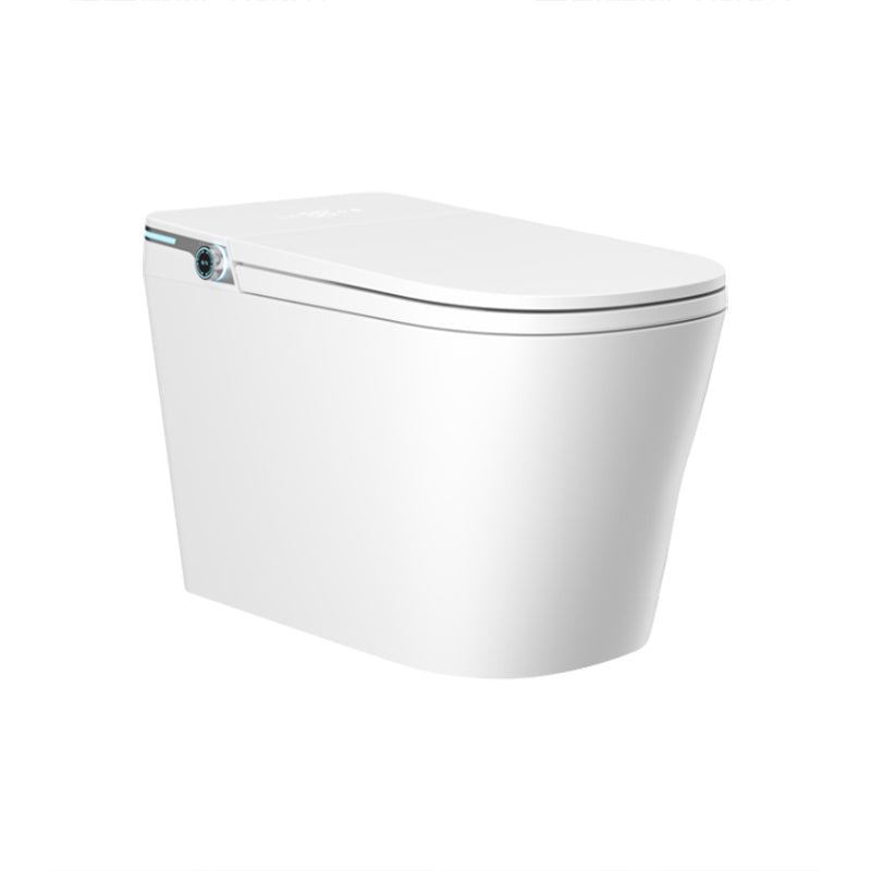 Contemporary Elongated White Foot Sensor Heated Seat Floor Mount Bidet Clearhalo 'Bathroom Remodel & Bathroom Fixtures' 'Bidets' 'Home Improvement' 'home_improvement' 'home_improvement_bidets' 'Toilets & Bidets' 6850003