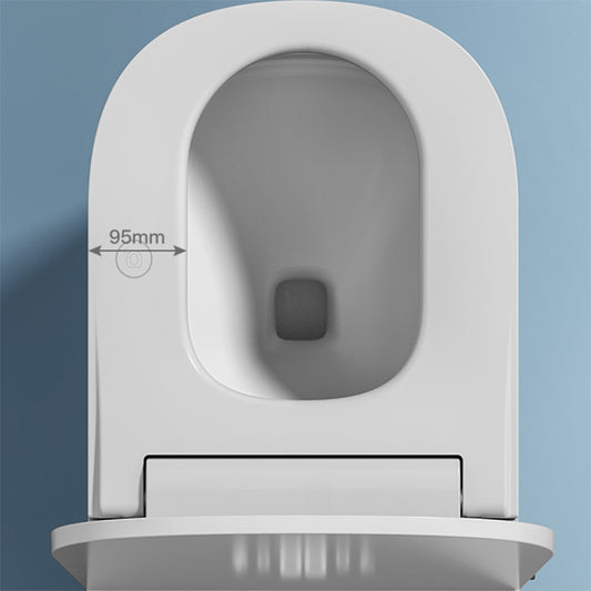 Contemporary Elongated White Foot Sensor Heated Seat Floor Mount Bidet Clearhalo 'Bathroom Remodel & Bathroom Fixtures' 'Bidets' 'Home Improvement' 'home_improvement' 'home_improvement_bidets' 'Toilets & Bidets' 6850005