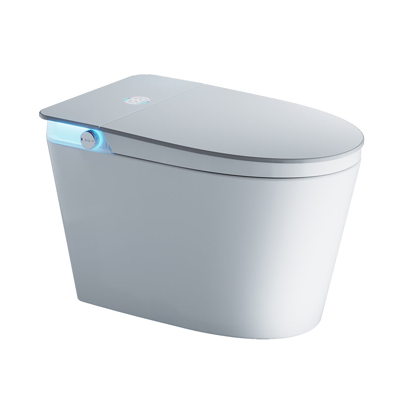 Contemporary White Elongated Heated Seat Warm Air Dryer Floor Mount Bidet Clearhalo 'Bathroom Remodel & Bathroom Fixtures' 'Bidets' 'Home Improvement' 'home_improvement' 'home_improvement_bidets' 'Toilets & Bidets' 6850013