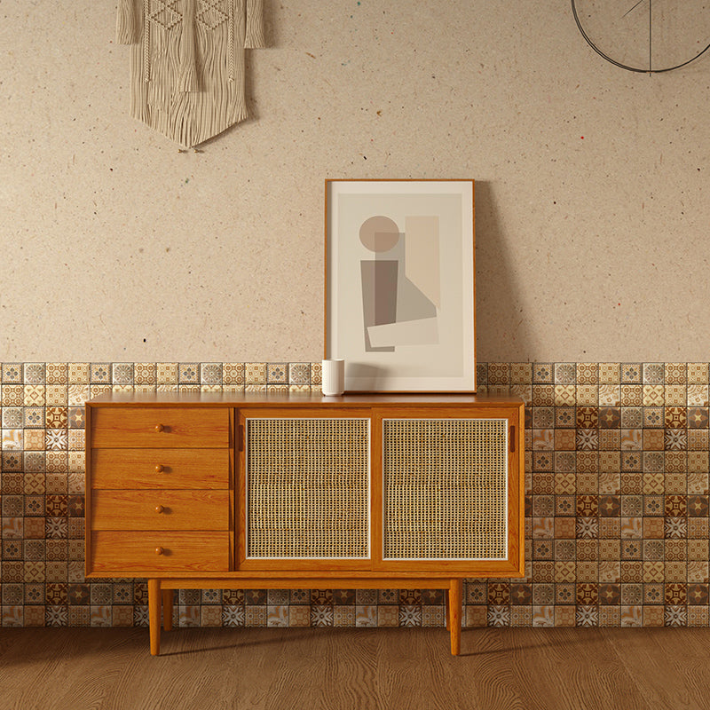 Contemporary Peel and Stick Tile Mosaic Tile Peel and Stick Wall Tile Clearhalo 'Flooring 'Home Improvement' 'home_improvement' 'home_improvement_peel_stick_blacksplash' 'Peel & Stick Backsplash Tile' 'peel_stick_blacksplash' 'Walls & Ceilings' Walls and Ceiling' 6850025