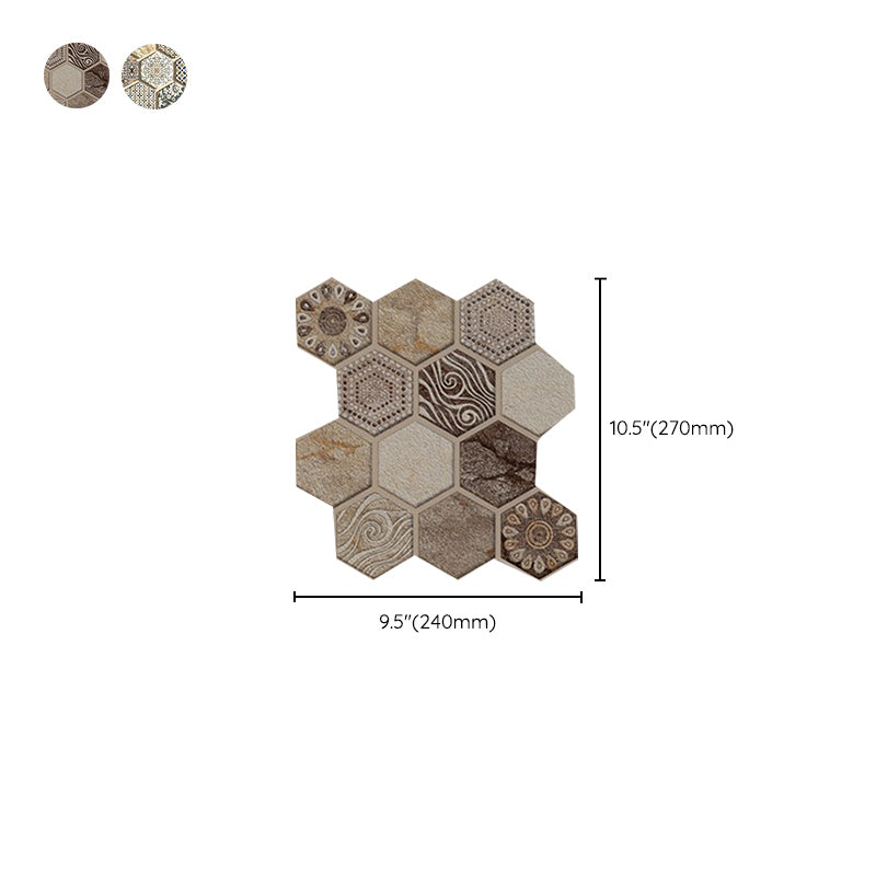 Contemporary Peel and Stick Tile Mosaic Tile Peel and Stick Wall Tile Clearhalo 'Flooring 'Home Improvement' 'home_improvement' 'home_improvement_peel_stick_blacksplash' 'Peel & Stick Backsplash Tile' 'peel_stick_blacksplash' 'Walls & Ceilings' Walls and Ceiling' 6850032