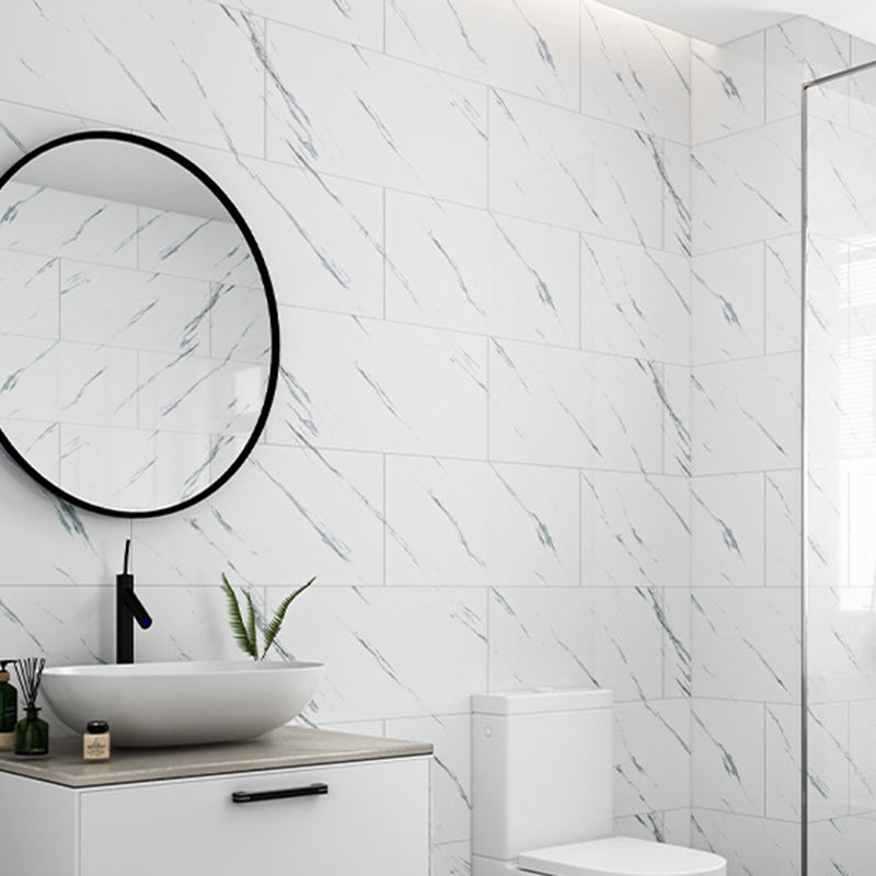 Pvc Mosaic Tile Peel & Stick Tile Kitchen Waterproof Backsplash Peel and Stick Wall Tile Blue-White 11.8" x 23.6" 10-Piece Set Clearhalo 'Flooring 'Home Improvement' 'home_improvement' 'home_improvement_peel_stick_blacksplash' 'Peel & Stick Backsplash Tile' 'peel_stick_blacksplash' 'Walls & Ceilings' Walls and Ceiling' 6850095