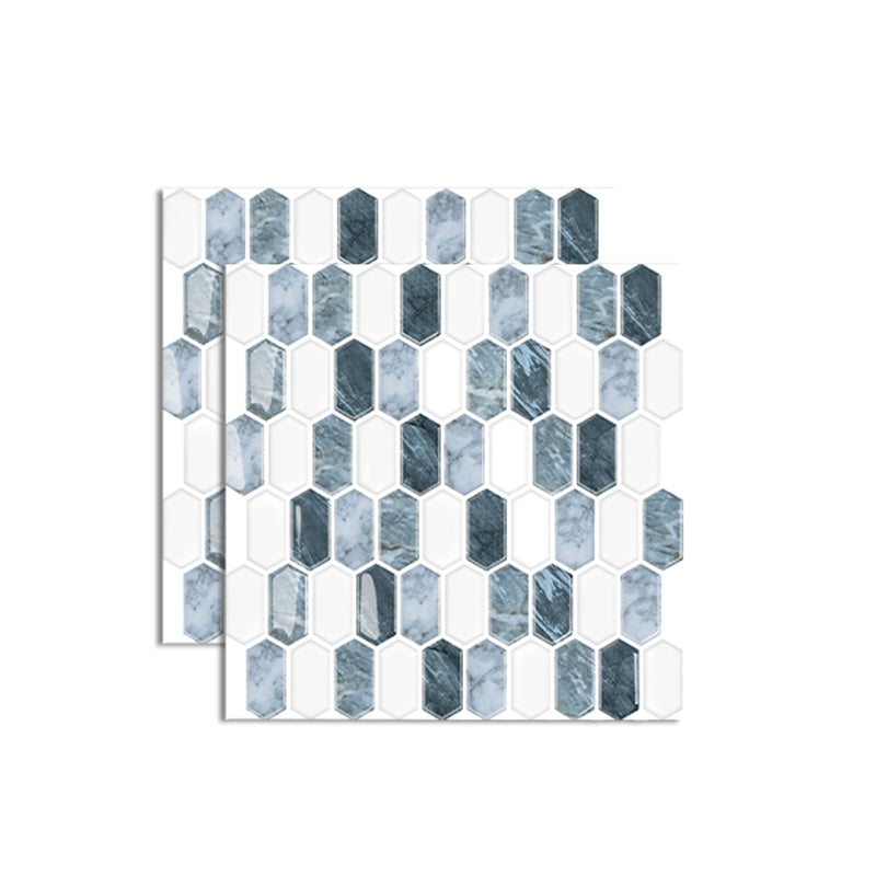 Polygon Peel and Stick Backsplash Tile PVC 12" X 12" Peel and Stick Tile for Kitchen Clearhalo 'Flooring 'Home Improvement' 'home_improvement' 'home_improvement_peel_stick_blacksplash' 'Peel & Stick Backsplash Tile' 'peel_stick_blacksplash' 'Walls & Ceilings' Walls and Ceiling' 6850140