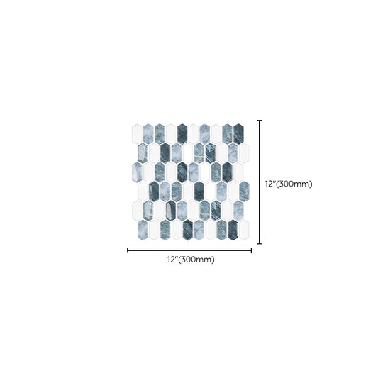 Polygon Peel and Stick Backsplash Tile PVC 12" X 12" Peel and Stick Tile for Kitchen Clearhalo 'Flooring 'Home Improvement' 'home_improvement' 'home_improvement_peel_stick_blacksplash' 'Peel & Stick Backsplash Tile' 'peel_stick_blacksplash' 'Walls & Ceilings' Walls and Ceiling' 6850147