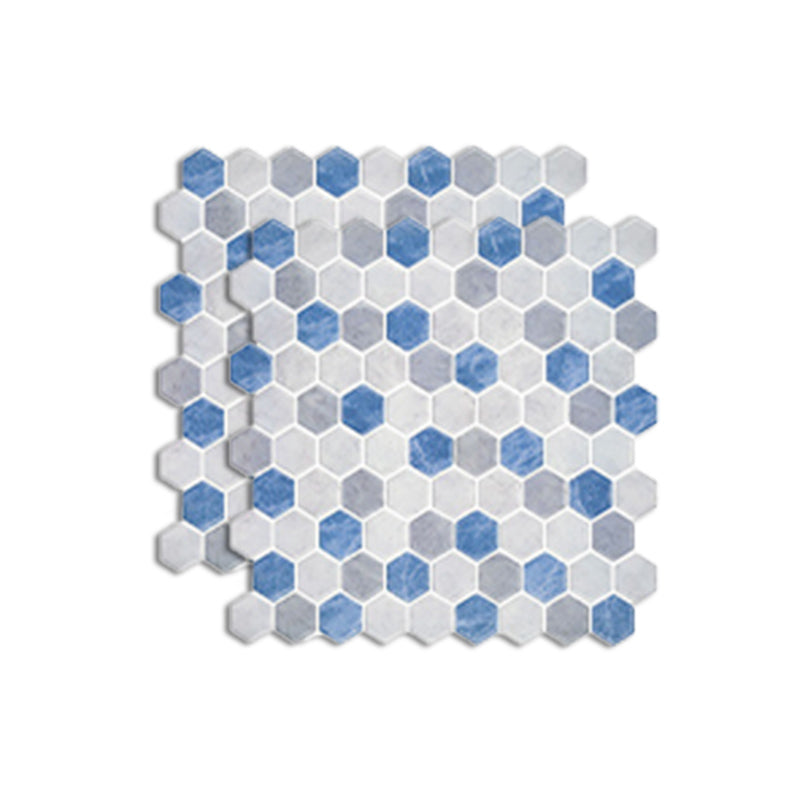 Polygon Metal Peel and Stick Backsplash Tile PVC Peel and Stick Tile for Kitchen Blue Clearhalo 'Flooring 'Home Improvement' 'home_improvement' 'home_improvement_peel_stick_blacksplash' 'Peel & Stick Backsplash Tile' 'peel_stick_blacksplash' 'Walls & Ceilings' Walls and Ceiling' 6850149