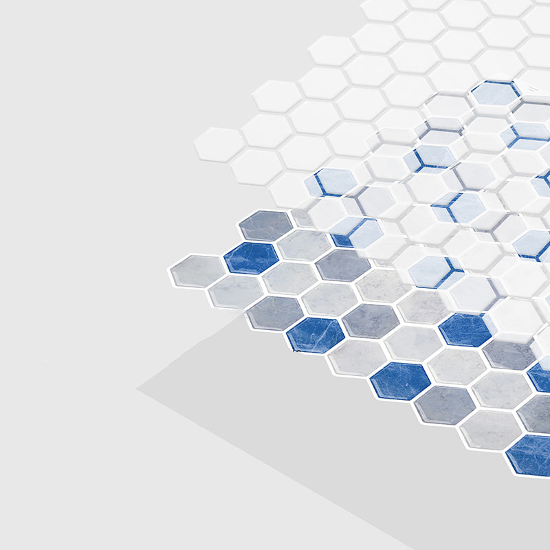 Polygon Metal Peel and Stick Backsplash Tile PVC Peel and Stick Tile for Kitchen Clearhalo 'Flooring 'Home Improvement' 'home_improvement' 'home_improvement_peel_stick_blacksplash' 'Peel & Stick Backsplash Tile' 'peel_stick_blacksplash' 'Walls & Ceilings' Walls and Ceiling' 6850153