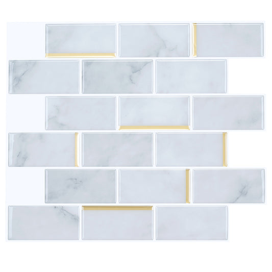 Mosaic Tile Peel & Stick Tile Pvc Kitchen Backsplash Peel and Stick Wall Tile Clearhalo 'Flooring 'Home Improvement' 'home_improvement' 'home_improvement_peel_stick_blacksplash' 'Peel & Stick Backsplash Tile' 'peel_stick_blacksplash' 'Walls & Ceilings' Walls and Ceiling' 6850190