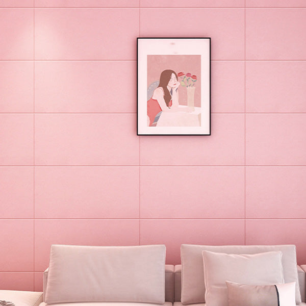 Modern Plastic Wall Access Panel Peel and Stick Wall Access Panel Pink 0.2" Clearhalo 'Flooring 'Home Improvement' 'home_improvement' 'home_improvement_wall_paneling' 'Wall Paneling' 'wall_paneling' 'Walls & Ceilings' Walls and Ceiling' 6850219