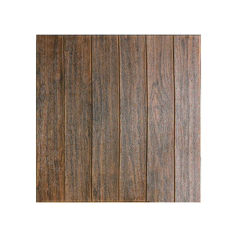Modern Wall Access Panel Peel and Press Wall Access Panel with Wood Look Dark Khaki 0.16" Clearhalo 'Flooring 'Home Improvement' 'home_improvement' 'home_improvement_wall_paneling' 'Wall Paneling' 'wall_paneling' 'Walls & Ceilings' Walls and Ceiling' 6850242