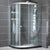 Modern Style Stainless Steel Frame Folding Tempered Glass Shower Screen Silver Clearhalo 'Bathroom Remodel & Bathroom Fixtures' 'Home Improvement' 'home_improvement' 'home_improvement_shower_tub_doors' 'Shower and Tub Doors' 'shower_tub_doors' 'Showers & Bathtubs' 6850650