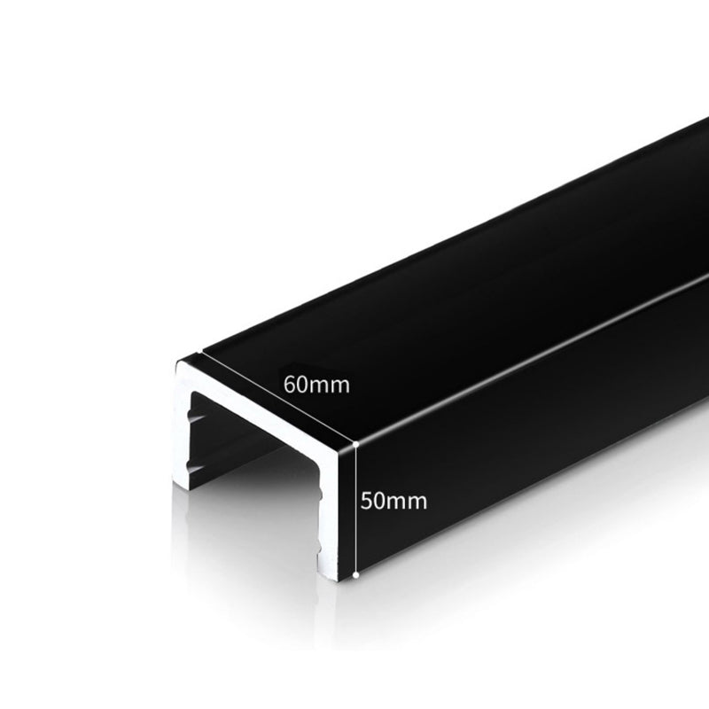 Hinged Stainless Steel Semi Frameless Shower Screen Black Narrow Edge Shower Door Clearhalo 'Bathroom Remodel & Bathroom Fixtures' 'Home Improvement' 'home_improvement' 'home_improvement_shower_tub_doors' 'Shower and Tub Doors' 'shower_tub_doors' 'Showers & Bathtubs' 6850871