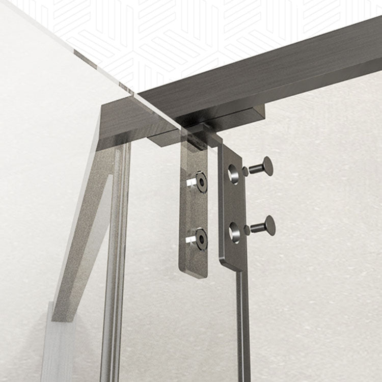 Modern Shower Enclosure Corner Black Clear Glass Shower Stall Clearhalo 'Bathroom Remodel & Bathroom Fixtures' 'Home Improvement' 'home_improvement' 'home_improvement_shower_stalls_enclosures' 'Shower Stalls & Enclosures' 'shower_stalls_enclosures' 'Showers & Bathtubs' 6857928