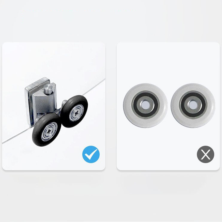 Modern Shower Stall Tempered Glass Easy Clean Glass Double Sliding Corner Shower Kit Clearhalo 'Bathroom Remodel & Bathroom Fixtures' 'Home Improvement' 'home_improvement' 'home_improvement_shower_stalls_enclosures' 'Shower Stalls & Enclosures' 'shower_stalls_enclosures' 'Showers & Bathtubs' 6858084