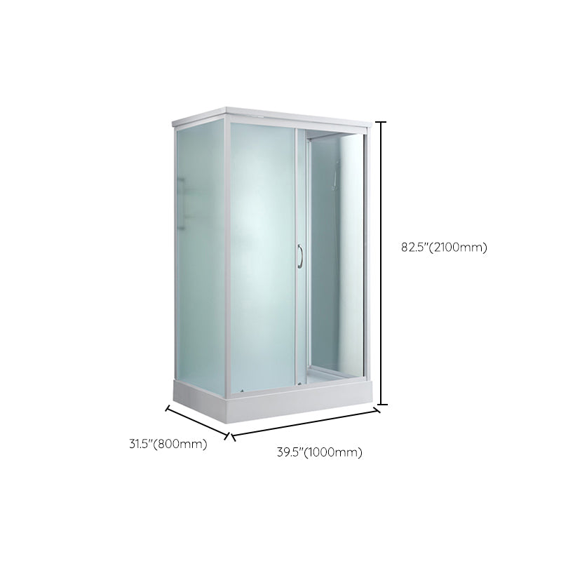 Modern Rectangle Shower Stall Tempered Framed Shower Stall for Bathroom Clearhalo 'Bathroom Remodel & Bathroom Fixtures' 'Home Improvement' 'home_improvement' 'home_improvement_shower_stalls_enclosures' 'Shower Stalls & Enclosures' 'shower_stalls_enclosures' 'Showers & Bathtubs' 6858157