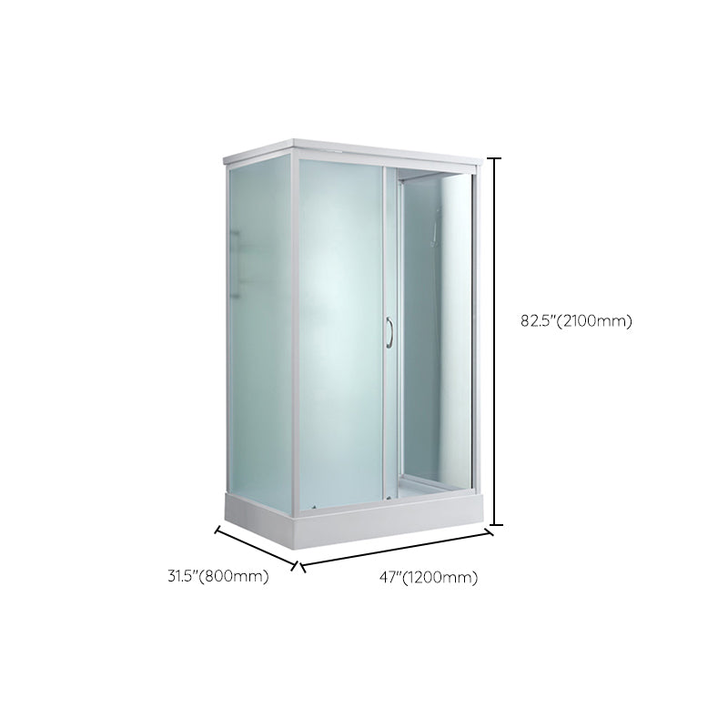 Modern Rectangle Shower Stall Tempered Framed Shower Stall for Bathroom Clearhalo 'Bathroom Remodel & Bathroom Fixtures' 'Home Improvement' 'home_improvement' 'home_improvement_shower_stalls_enclosures' 'Shower Stalls & Enclosures' 'shower_stalls_enclosures' 'Showers & Bathtubs' 6858160