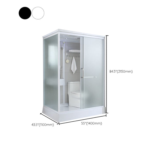 Tempered Glass Shower Stall with Shower Base Rectangle Shower Stall Clearhalo 'Bathroom Remodel & Bathroom Fixtures' 'Home Improvement' 'home_improvement' 'home_improvement_shower_stalls_enclosures' 'Shower Stalls & Enclosures' 'shower_stalls_enclosures' 'Showers & Bathtubs' 6858223