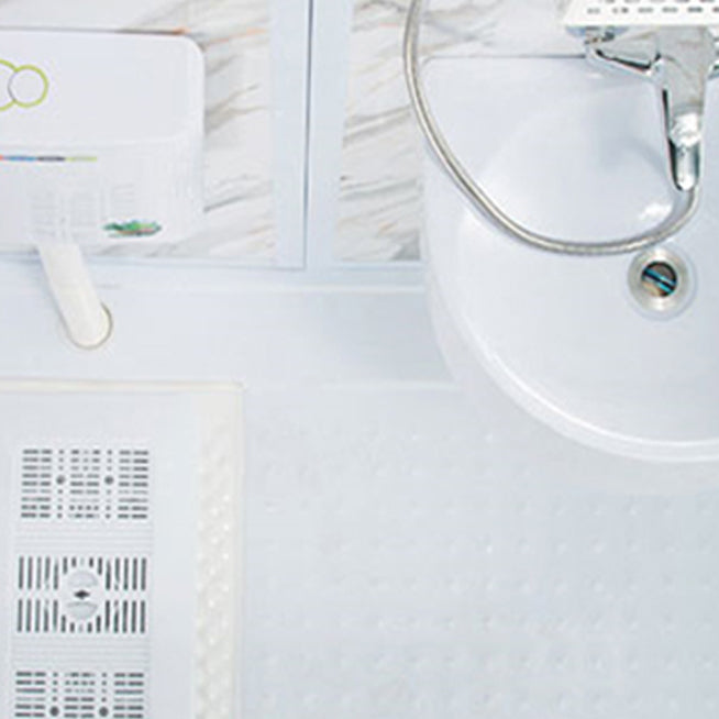 Tempered Glass Single Sliding Shower Enclosure White One Piece Frame Shower Enclosure Clearhalo 'Bathroom Remodel & Bathroom Fixtures' 'Home Improvement' 'home_improvement' 'home_improvement_shower_stalls_enclosures' 'Shower Stalls & Enclosures' 'shower_stalls_enclosures' 'Showers & Bathtubs' 6858306