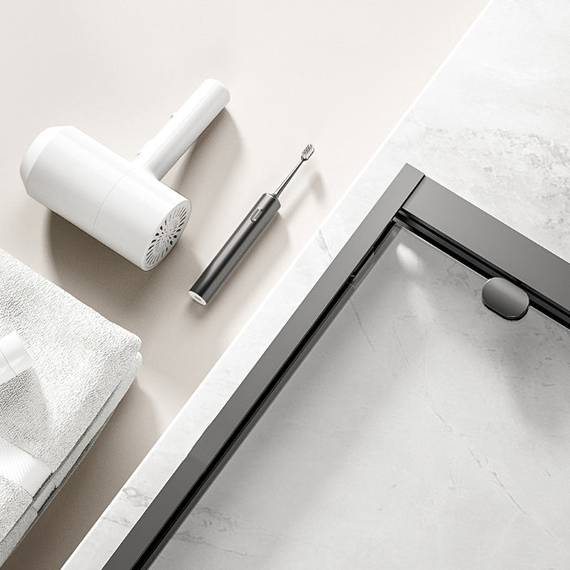 Double Sliding Shower Door Semi Frameless Shower Door with Stainless Steel Frame Clearhalo 'Bathroom Remodel & Bathroom Fixtures' 'Home Improvement' 'home_improvement' 'home_improvement_shower_tub_doors' 'Shower and Tub Doors' 'shower_tub_doors' 'Showers & Bathtubs' 6858372