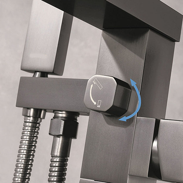 Modern Bathroom Faucet Floor Standing Handheld Shower Head Faucet Clearhalo 'Bathroom Remodel & Bathroom Fixtures' 'Bathtub Faucets' 'bathtub_faucets' 'Home Improvement' 'home_improvement' 'home_improvement_bathtub_faucets' 6859047