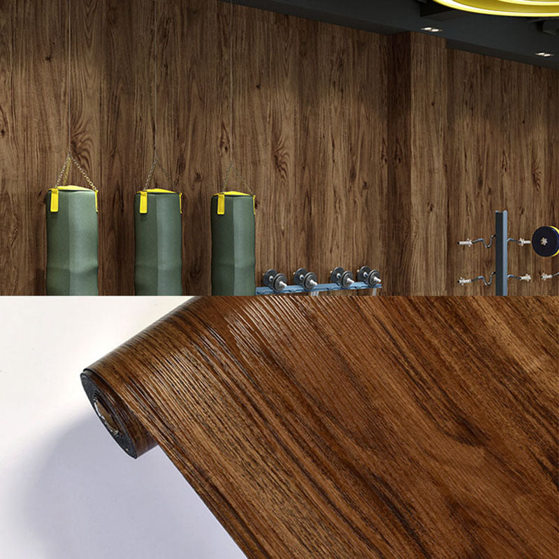 Modern Tin Backsplash Paneling Smooth Wall Ceiling Wood Board Set of 10 Coffee 118.1"L x 23.6"W 1 Piece Clearhalo 'Flooring 'Home Improvement' 'home_improvement' 'home_improvement_wall_paneling' 'Wall Paneling' 'wall_paneling' 'Walls & Ceilings' Walls and Ceiling' 6859107