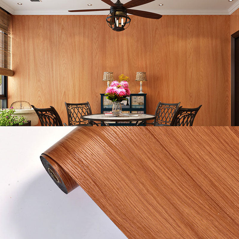 Modern Tin Backsplash Paneling Smooth Wall Ceiling Wood Board Set of 10 Red Brown 118.1"L x 23.6"W 1 Piece Clearhalo 'Flooring 'Home Improvement' 'home_improvement' 'home_improvement_wall_paneling' 'Wall Paneling' 'wall_paneling' 'Walls & Ceilings' Walls and Ceiling' 6859112