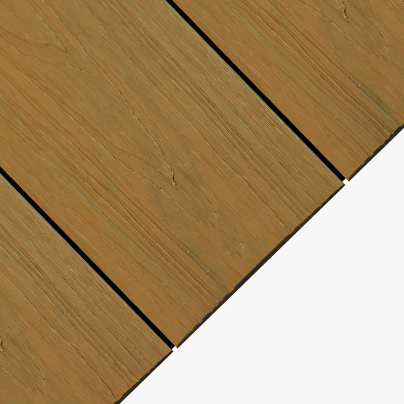 Modern Composite Tile Set Solid Wooden Outdoor Flooring Tile Teak Without Buckle Clearhalo 'Home Improvement' 'home_improvement' 'home_improvement_outdoor_deck_tiles_planks' 'Outdoor Deck Tiles & Planks' 'Outdoor Flooring & Tile' 'Outdoor Remodel' 'outdoor_deck_tiles_planks' 6859161