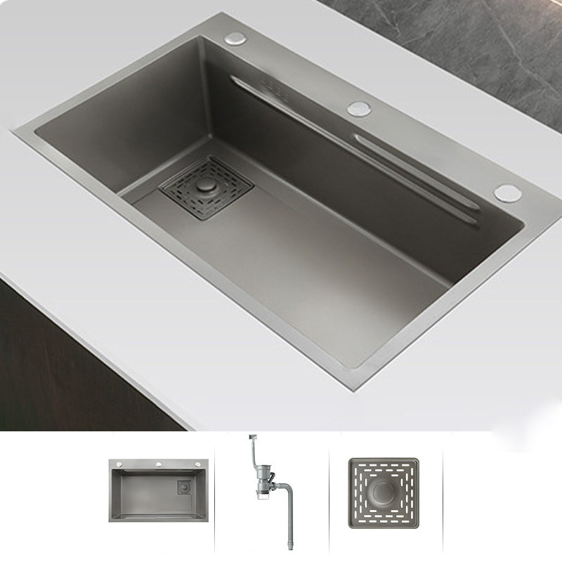 Classic Workstation Sink Stainless Steel Modern Prep Station Sink Only No Clearhalo 'Home Improvement' 'home_improvement' 'home_improvement_kitchen_sinks' 'Kitchen Remodel & Kitchen Fixtures' 'Kitchen Sinks & Faucet Components' 'Kitchen Sinks' 'kitchen_sinks' 6859608