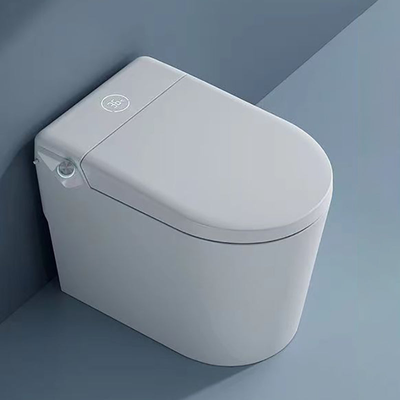 Contemporary White Elongated Foot Sensor Heated Seat Smart Toilet White Without Legs Clearhalo 'Bathroom Remodel & Bathroom Fixtures' 'Bidets' 'Home Improvement' 'home_improvement' 'home_improvement_bidets' 'Toilets & Bidets' 6859852