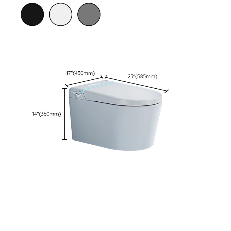 Contemporary White Elongated Foot Sensor Heated Seat Smart Toilet Clearhalo 'Bathroom Remodel & Bathroom Fixtures' 'Bidets' 'Home Improvement' 'home_improvement' 'home_improvement_bidets' 'Toilets & Bidets' 6859864